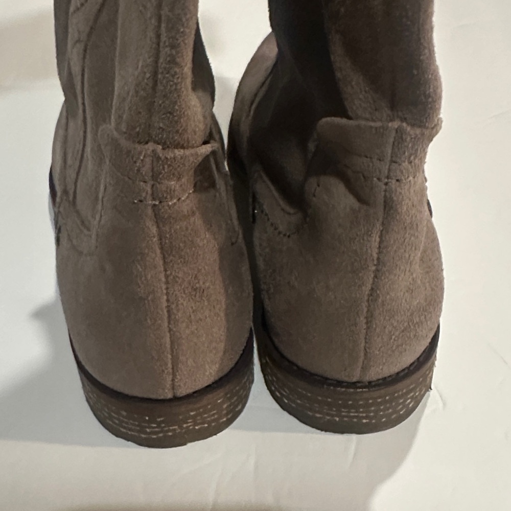 ORBT Putney light Brown tan leather Knee-High Boots with pull tabs side design - Picture 3 of 13